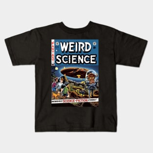 Vintage Sci Fi Comic Book Kids T-Shirt
